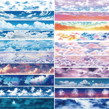 21 Designs Masking Washi Tape Sky Clouds Weather Scrapbooking Planner Japanese Decor Adhesive DIY Journal Diary Stickers Gifts