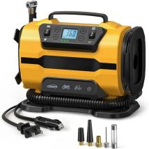 Luftkompressor Tragbare Dual Power 110V-230V AC/DC Luft Auto Kompressor Inflatorpumpe Reifenfüller für Auto Boot Fahrrad Matratze