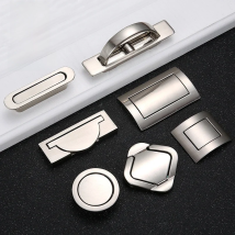 KAK Tatami Hidden Door Handles Zinc Alloy Recessed Flush Pull Cover Floor Cabinet Handle Silver Black Furniture Handle Hardware