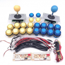 yinglucky sanwa diy kit 2 Players DIY Arcade Joystick game Kits With 20 LED Arcade Buttons to USB Encoder Kit arcade