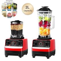 2000W due frullatore commerciale miscela fissa robot da cucina biscotti al ghiaccio per alimenti spremiagrumi ad alta potenza senza BPA