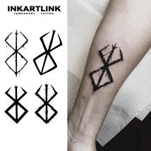 Temporäres Berserker-Tattoo, hält bis 15 Tage, neue Technologie, magischer, wasserfester, semipermanenter Aufkleber.