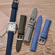Quality Sailcloth Watch Strap 18mm/19/20/22mm Quick Release Leather Band Waterproof Sailcloth Bracelet for Omega for Seiko Belt