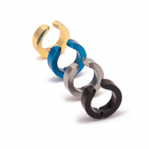 Red Yellow Black Rosy Blue Purple Grey No piercing Adjustable Titanium Steel Ear Cuff for Women Clip Earrings