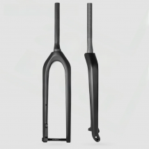 Spcycle 29er MTB Carbon Fork Boost 110*15mm Downhill Fork Mountain Bike Carbon Rigid Fork 1-1/8"-1-1/2" Tapered Max Tire 3.0
