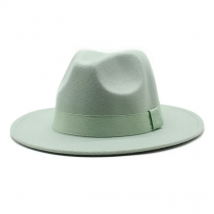 Ribbon fedora hat new felt hat jazz hat fashion European and American hats men and women general hats шапка женская