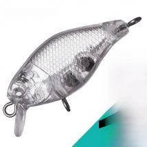 AYWFISH 15PCS / Lot Unpainted Crankbait Mini Float 1.77INCH Transparent Crank Bait Plastic Body Wobbler Blanks For Fishing Lure