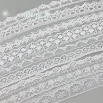 (5 yards/roll) white lace fabric Webbing Decoration packing Material