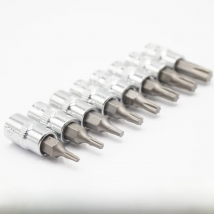 8pcs Torx Bit Sockets Set 1/4 Inch Driver Star Bit T8 T10 T15 T20 T25 T27 T30 T40 Screwdriver Bits Screw Impact Driver Bits