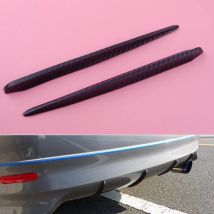 DWCX 2pcs Car Bumper Protector Corner Guard Anti-Scratch Strips Sticker Carbon Fiber Style Body Mirror Bars Protection