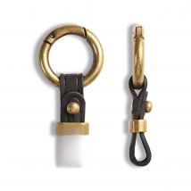 Genuine Leather Car Key Holder Metal Keychain EDC Smart Wallet Belt Hanging Keys Ring Small Gifts Man Keys Organizer