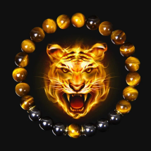High Quality Natural Stone Tiger Eye Beads Charm Bracelet 8mm Hematite Beaded  Yoga Energy Bracelet for Women Men Jewelry Gifts