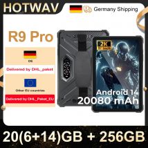 HOTWAV R9 Pro 20 GB (6 + 14) 256 GB Tablet robusti 20080 mAh 20 W 11" FHD + Pad luce da campeggio Android 14