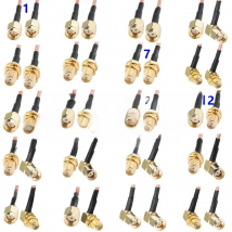 SMA to SMA Cable assemblies SMA Male Female to RP SMA Male Female Straight Right angle RG316 Extension Coax Jumper Pigtail