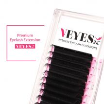 Veyes Inc Premium INDIVIDUAL Wimpernverlängerung, matte Wimpern, 8–20 mm, Veyelash Professionals, klassische natürliche Wimpern, Großhandel