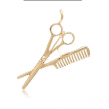 New fashion mini comb comb scissors brooch exquisite gift brooch crystal jewelry lady wedding gift Christmas gift