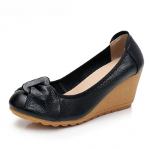 BEYARNE High heels white medium pumps yellow beige cheap wedge 3 inch black without lace size 4 34 luxury brand women shoes
