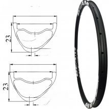 Carbonbeam 2025 New Desgin 300g rims Asymmetric Depth 23mm Wide inc 28mm 30mm 32mm 29er Hookless Tubeless 29er carbon mtb rims
