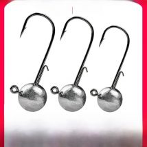 1g 2g 3g 4g -20g all size fishing jig head hook for worm soft lure bait ,round head crank jigging fishing hooks