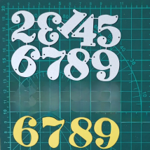 Metal Steel Die Cuts 1-9  Numbers Crafts Cutting Dies Stencil For DIY Scrapbook Paper Cards Blade Punch Embossing Die