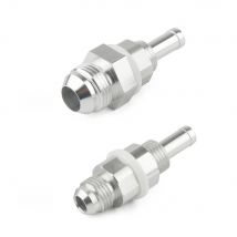 An6-5/16 or AN8-3/8 Aluminum Hose Barb Fuel Tank Fitting Silver Replacement Fittings Connector