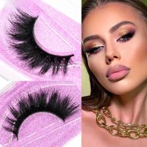 FOXESJI False Eyelashes Mink Lashes Luxury Cross Thick Natural Long Lasting Fluffy Fake Mink Eyelashes Makeup Eyelash Extension