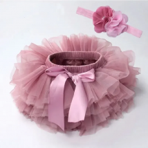 Baby Girls Newborn Tutu Skirt Outfit with Headband Set Short Skirts Toddler Girl Costume Child Birthday Party Clothes