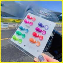 Vendeeni 9 Colors/Set Fluorescent Cat Eye Gel Nail Polish Semi Permanent 3D Magic Cat Eye UV LED Soak Off Gel Varnish