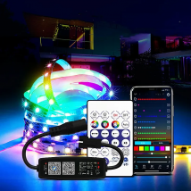 ZENGGE APP Pixel RGB Bluetooth Music Controller For USB DC 5V 12V 24V WS2811 WS2812B SK6812 RGB RGBW Addressable LED Strip Light