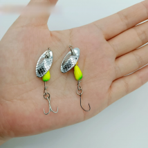 DUODUOYU 1PCS Metal Rotating Spinner Lures Baits 2.5g/4.5g  Trout Hard Bait Spinner Bait Arttificial Bass Bait Fishing Lure