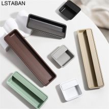 Quadrato Moderno Porta Scorrevole Maniglia Del Cassetto Dell'armadio Tirare Invisibile Maniglia A Scomparsa Guardaroba Cassetto Armadio Da Cucina Manopole Nascoste
