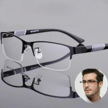 New Trend Reading Glasses Reading Glasses Men and Women High Quality Half Frame Diopters Business Office Men Reading Glasses