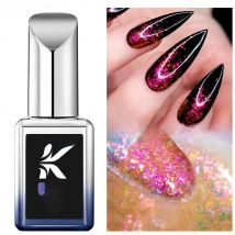 KODIES GEL Opal Glitter Top Coat No Wipe Chameleon Aurora Nail Gel Polish 15ML Semi Permanent UV/LED Sparkle Manicure Nail Art
