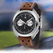 PAGANI DESIGN Men's Watches Retro Panda Dial Quartz Watch Men Japan VK63 Chronograph Sapphire glass Wrist Watch Men 2024 New