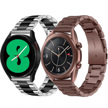Solid Stainless Steel Watchband 20mm 22mm for Samsung Galaxy Watch 3 41mm 45mm Band Watch3 Quick Release Strap Mystic Bronze