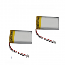 2pcs 3.7V 850 mAh Rechargeable Li LiPo Battery 802540 3 Wire Thermistor JST 3Pin 1.0mm Connector For Driving Recorder DashCam