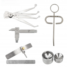 Dental Implant Guide Set Implant Locating Guide Interproximal Reduction Gauge Ruler Implant Measuring Ruler Dentistry Tool