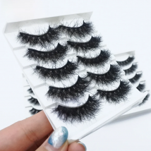 1 Pair Mink Lashes Wholesale Fluffy Natural Lashes Vendors Makeup 3d Mink Lashes