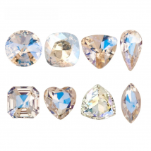 Moonlight Color Best Quality Rhinestone Different Sizes Shapes Crystal Glass 3D Pointed Back Nail Art Stones Shiny Decoration