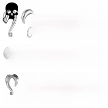 Casvort 10 PCS 316L Stainless Steel Hypoallergenic Fashion Hooks Simple Ear Hangers Weight Plugs Body Piercing Jewelry DIY Women