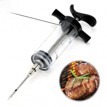1set Spice Syringe Marinade Injector Flavor Syringe Cooking Meat Poultry Turkey Chicken Kitchen Utensils Accessories  BBQ Tool