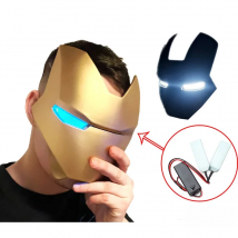 DIY Led Eyes Light Kits for Halloween Helmet Mask Glow Eyes Cosplay Prop Lights Accessories Cannot Bend Style Size 27.5X69.5MM