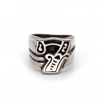 Wholesale Price Men's Silver Color Gothic 316L Stainless Steel Seven 7 Number Ring  Jewelry