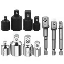 4pcs 1/4 3/8 1/2 Drive Socket Adapter Converter Reducer Air Impact Craftsman Socket Wrench Adapter Hand Tools Set Repair Tools