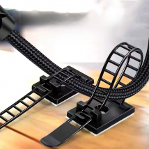 Adjustable Cable Organizer Wire Winder Clip Earphone Holder Self Adhesive Mouse Keyboard Cord Management USB Charger Protector