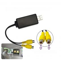 USB to CVBS RCA Video Output Adapter Box Interface Connect to Monitor Display Device for Android Radio Multimedia