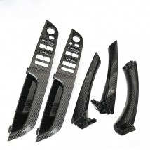 Upgraded LHD RHD Carbon Fiber Inner Door Pull Handle Kit Panel Trim Cover Replacement For BMW 3 Series E90 E91 316 318 320 325