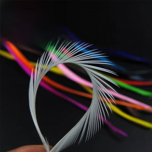 12pcs Goose Biots Feather Beadhead Prince Nymph Tail Wing Case Stone Fly Tying Material Black White Brown Red Green Red Blue