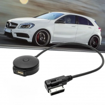 30cm Car USB AUX MMI Music Adapter AUX Bluetooth Cable Plug-and-play Wireless Music Adapter Audio Cable Media Interface For Benz