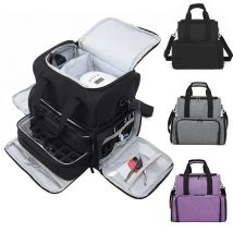 Portable 3 Layer Nail Polish Storage Bag Organizer Women's Travel Essential Oil Storage Box Multi-function Storage Shoulder Bag